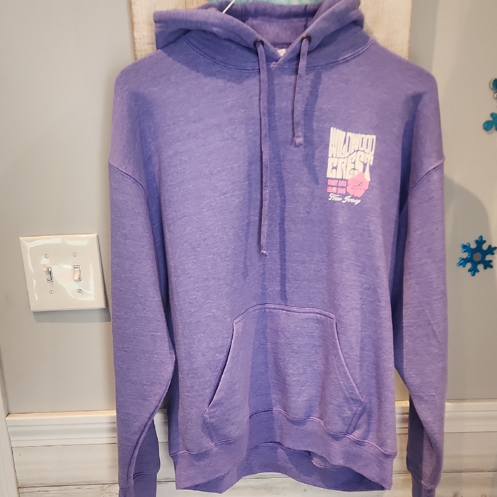 Like New Pacifica & Co. Wildwood Crest NJ Women's Sz M Purple Hoodie